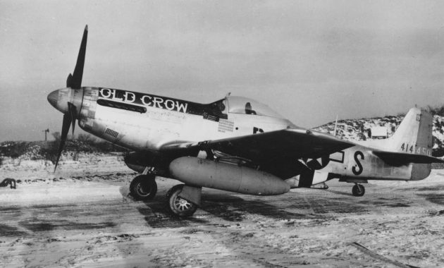 the P-51D Old Crow in winter 1945
